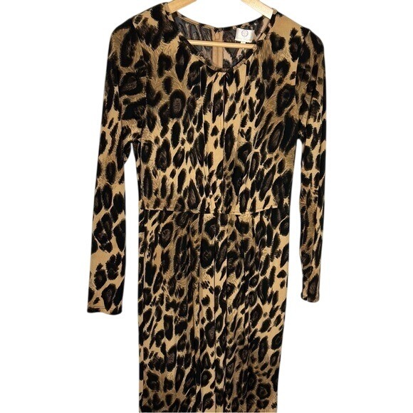 HOT IN HOLLYWOOD Leopard Dress Size Medium - Picture 1 of 10
